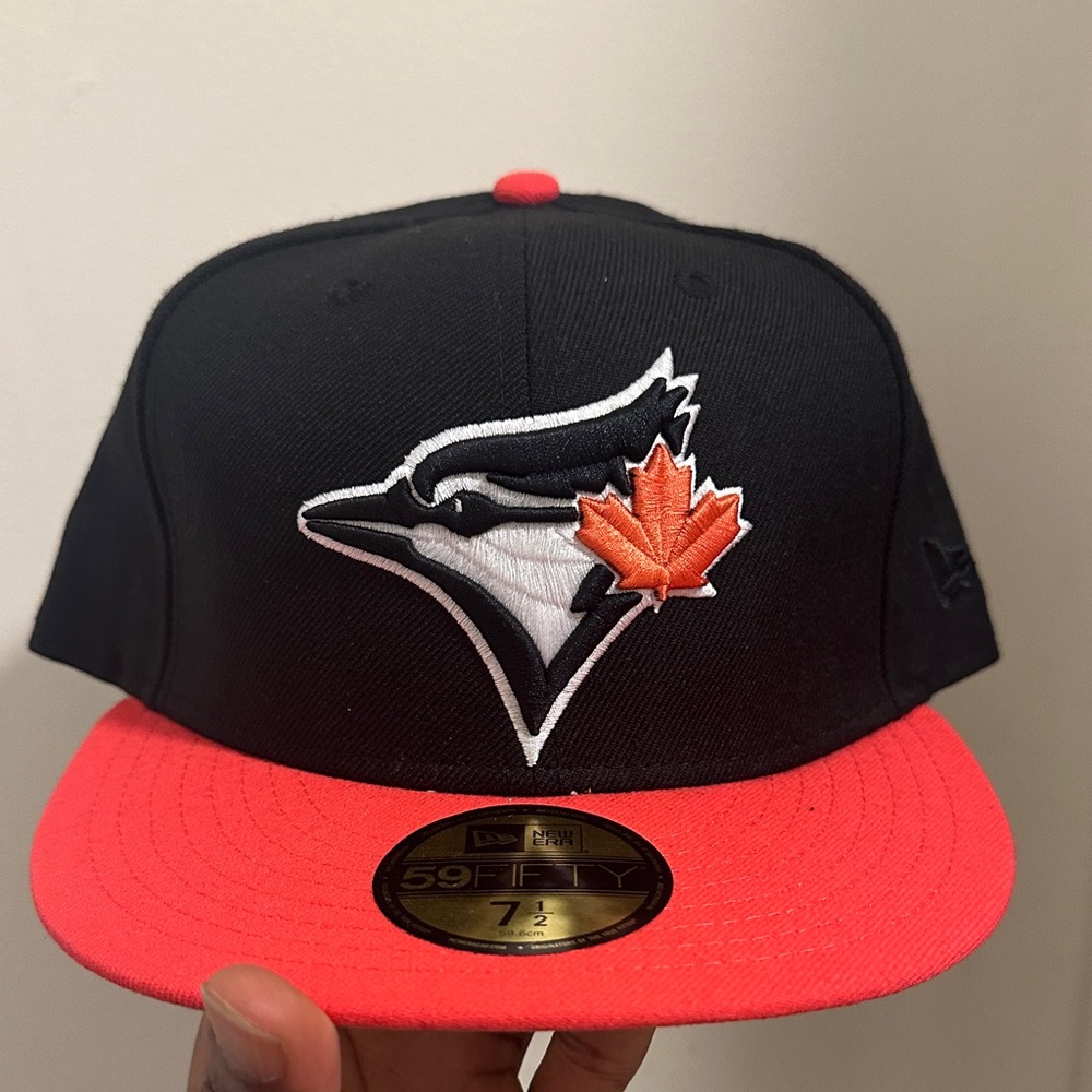 New Era Black and Red Cap with Bird Logo